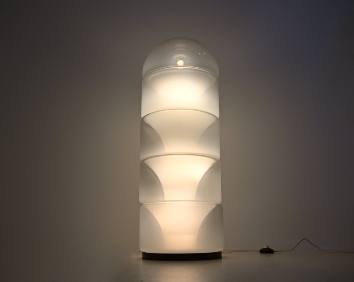 Sfumato Lt316 Murano Glass Floor Lamp, Designed By Carlo Nason For Mazzega, 1970s-photo-1