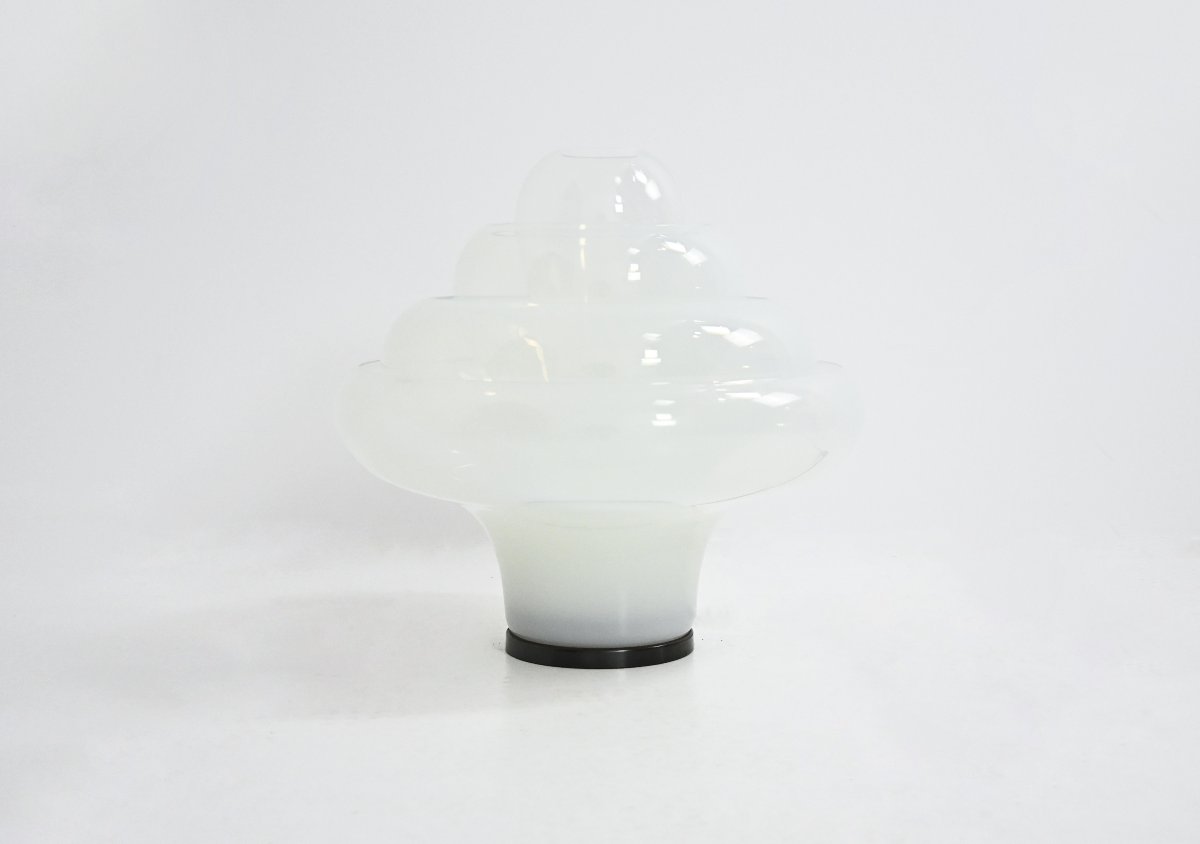 Lt305 “lotus” Table Lamp By Carlo Nason For Mazzega, 1960s-photo-2