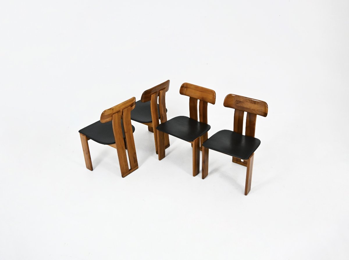 "sapporo" Dining Chairs By Mario Marenco For Mobilgirgi, 1970s, Set Of 4-photo-2