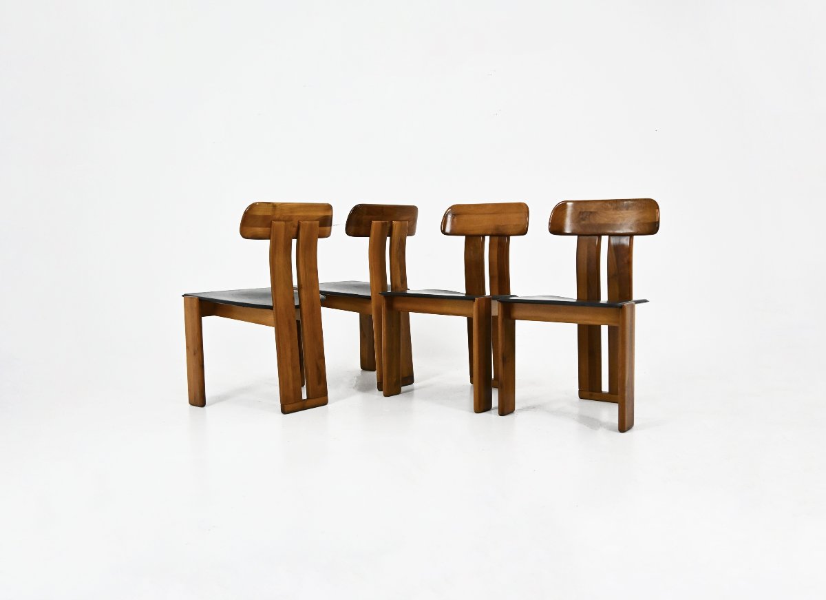 "sapporo" Dining Chairs By Mario Marenco For Mobilgirgi, 1970s, Set Of 4