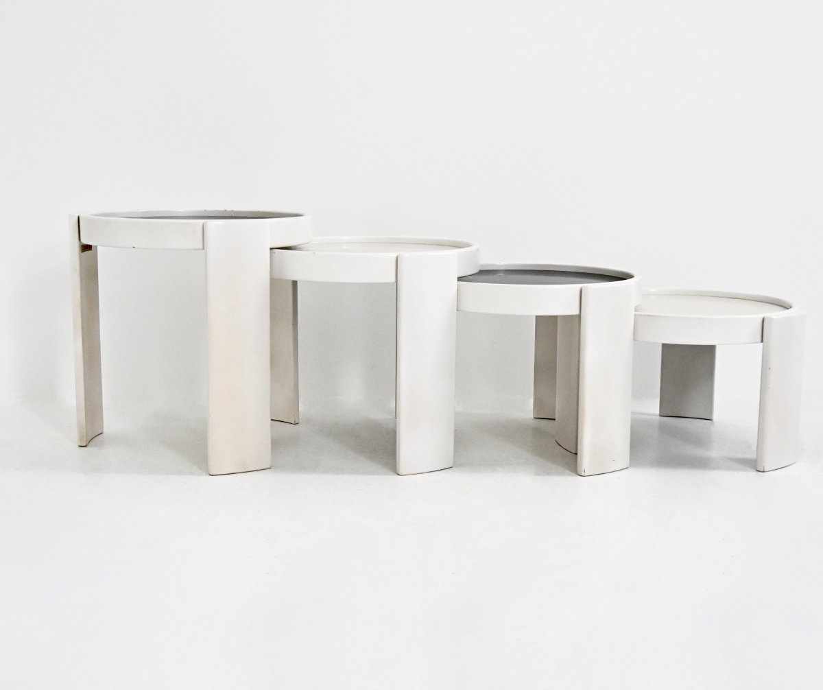 Tables gigognes modèle 780 de Gianfranco Frattini pour Cassina, années 1960-photo-3
