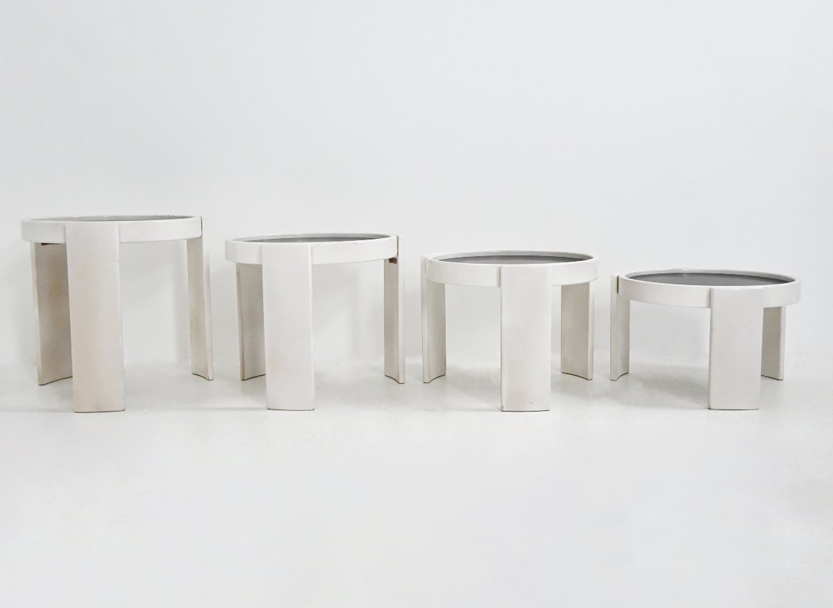 Tables gigognes modèle 780 de Gianfranco Frattini pour Cassina, années 1960-photo-8