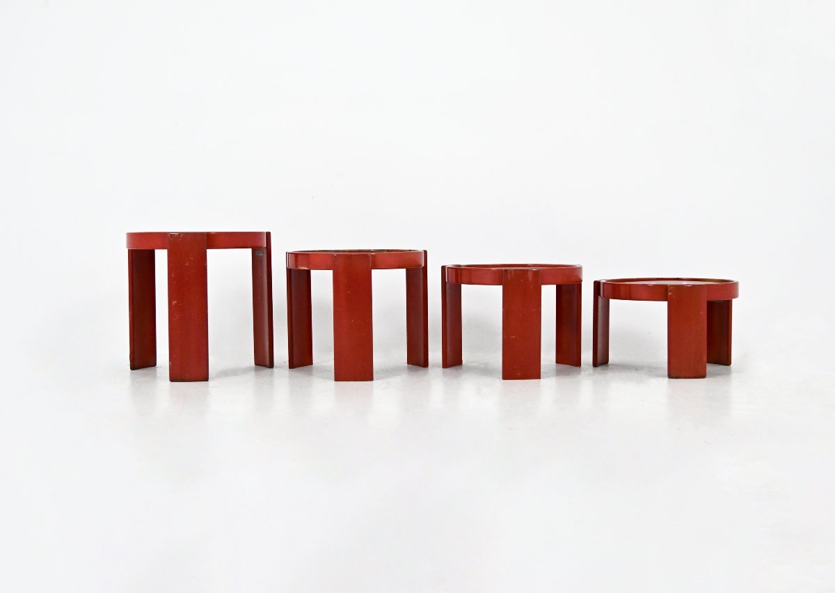 Tables gigognes modèle 780 de Gianfranco Frattini pour Cassina, années 1960-photo-2