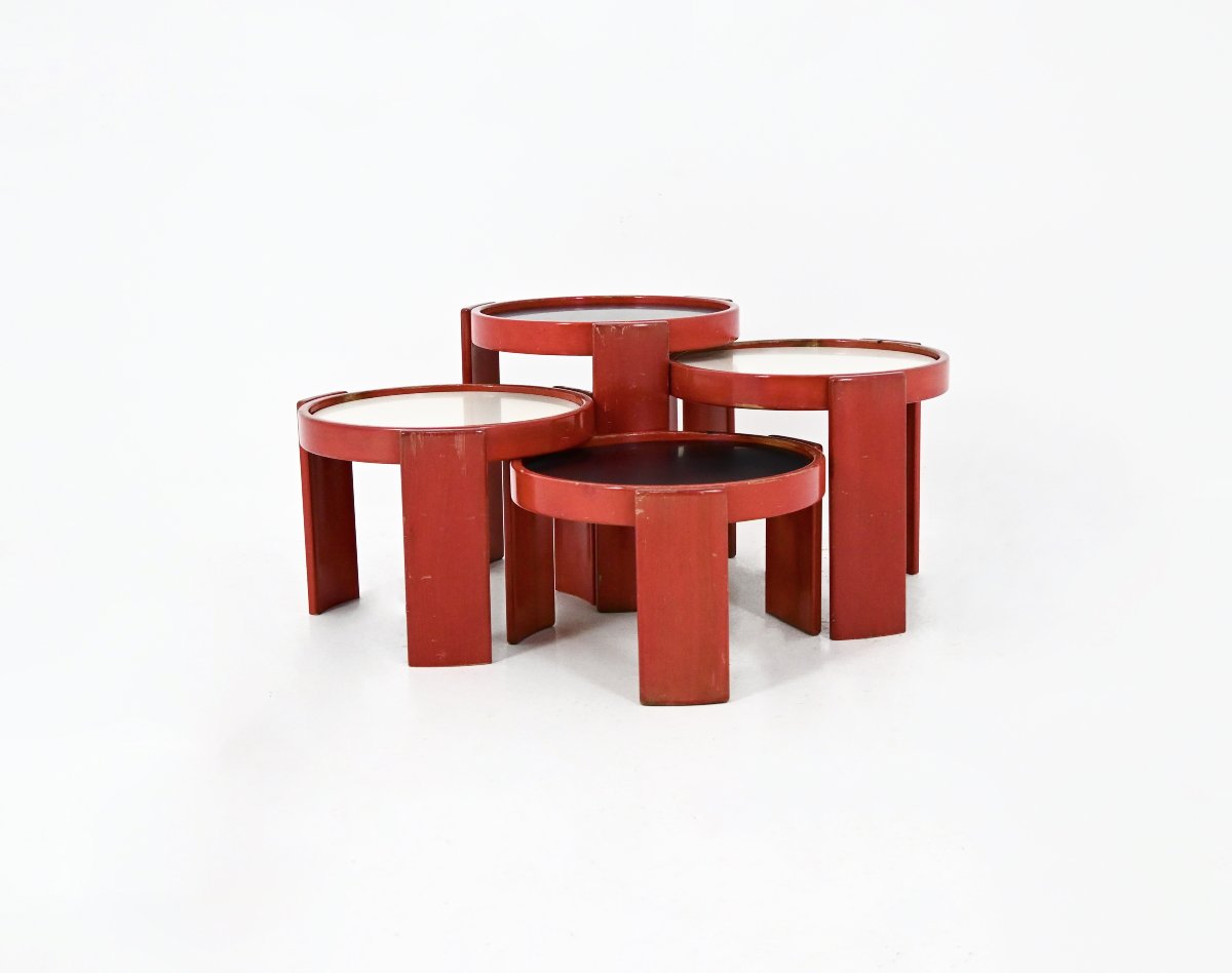 Tables gigognes modèle 780 de Gianfranco Frattini pour Cassina, années 1960