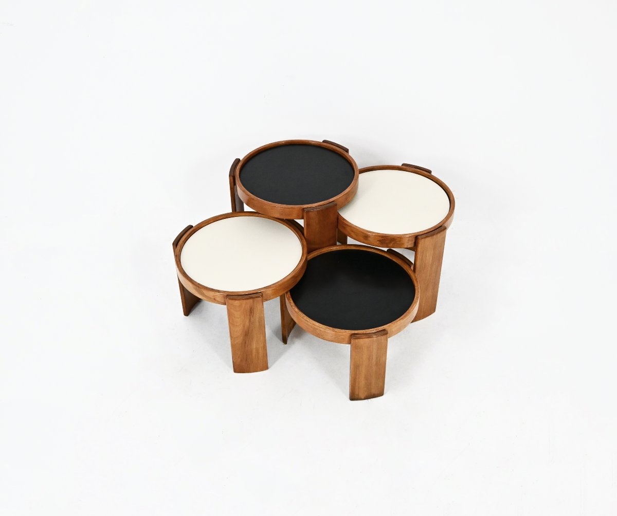 Model 780 Nesting Tables By Gianfranco Frattini For Cassina, 1960s-photo-2