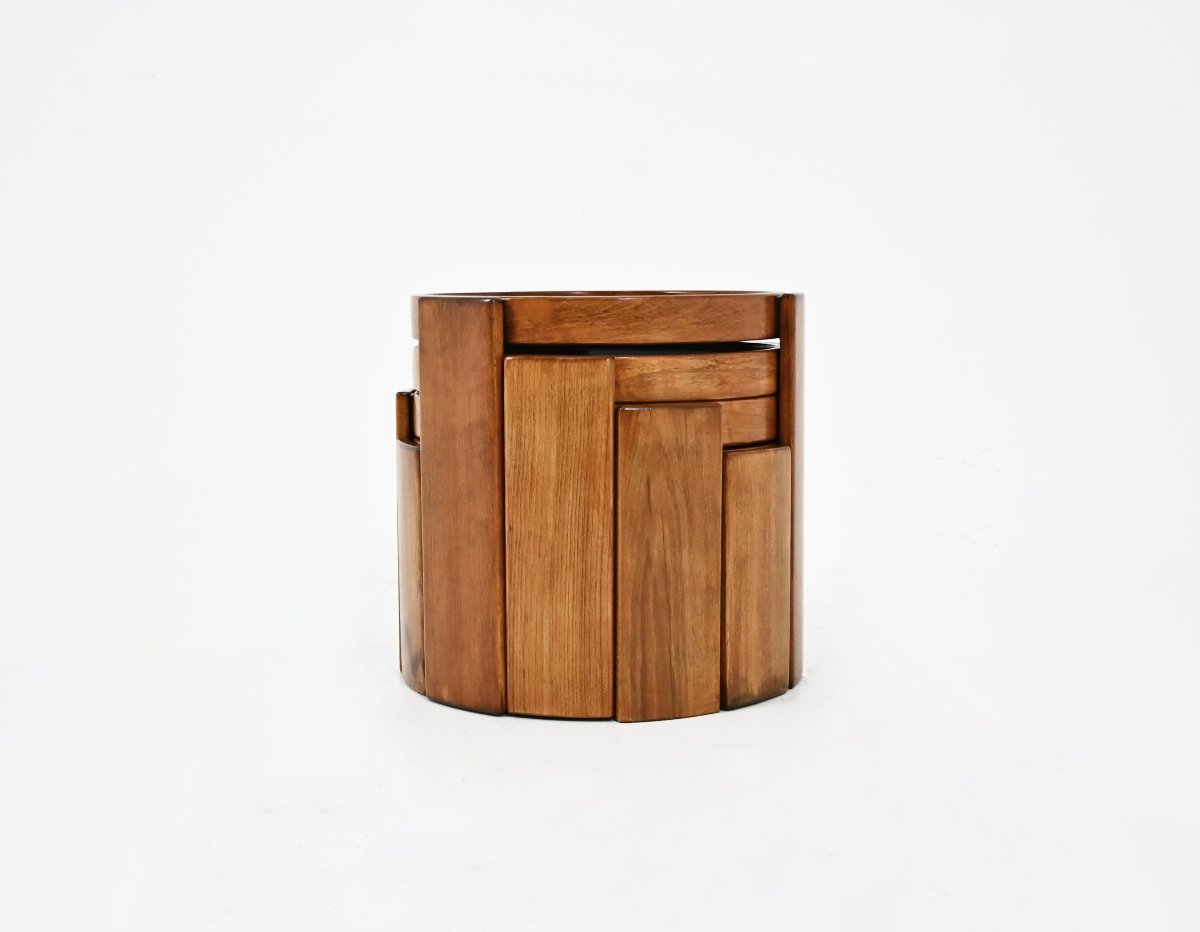 Model 780 Nesting Tables By Gianfranco Frattini For Cassina, 1960s-photo-3