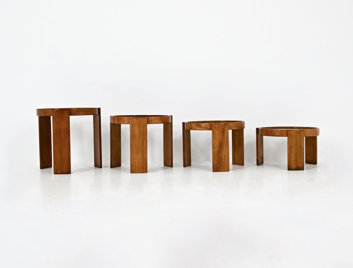 Model 780 Nesting Tables By Gianfranco Frattini For Cassina, 1960s-photo-3