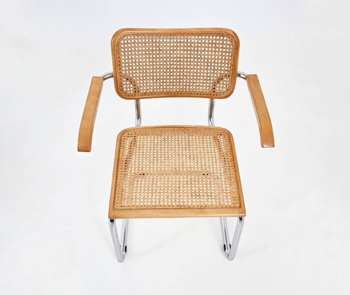 Ensemble de 6 chaises de salle à manger Style B32 par Marcel Breuer-photo-4