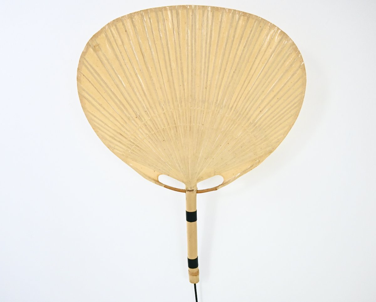 Pair Of “uchiwa” Wall Sconces By Ingo Maurer For M Design, 1970s-photo-3