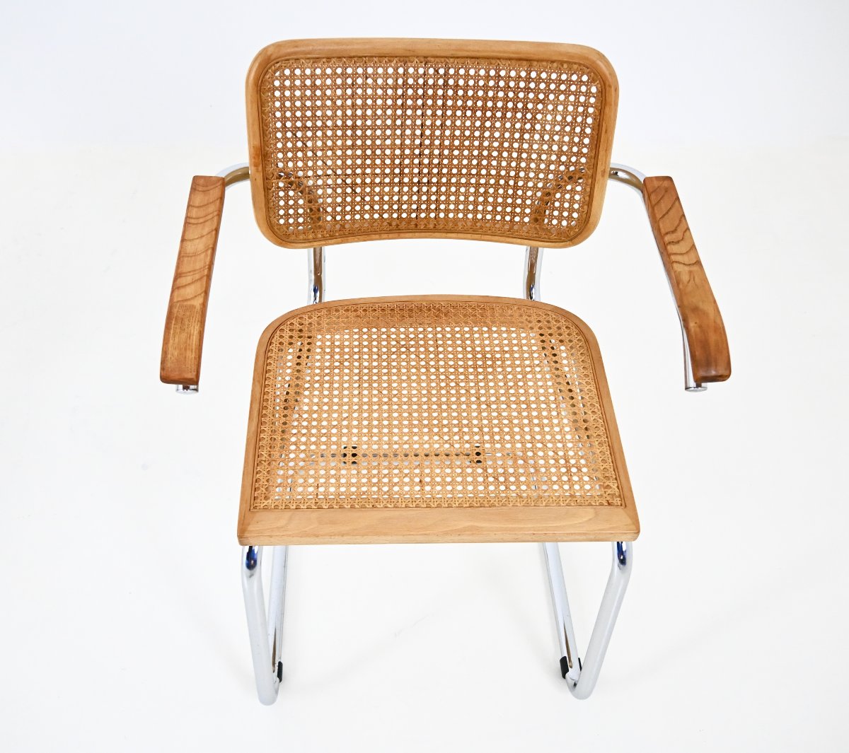 Set Of 4 B32-style Dining Chairs By Marcel Breuer-photo-5
