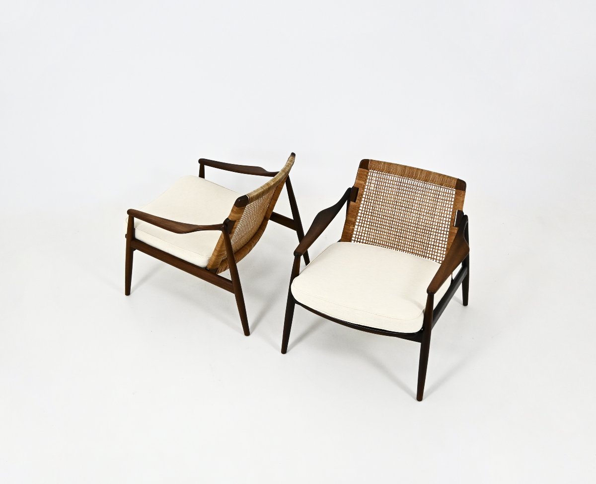 Paire de Fauteuils « Modèle 400 » de Hartmut Lohmeyer pour Wilkhahn, années 1950-photo-2