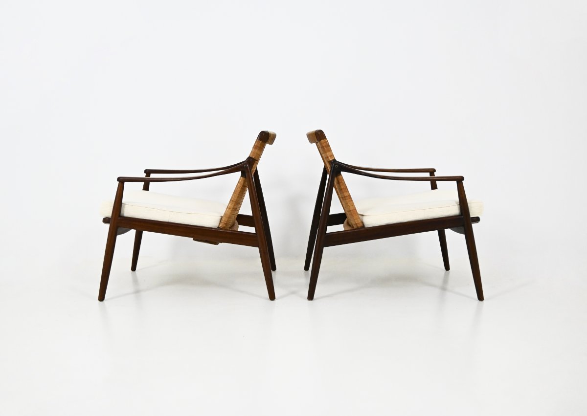 Paire de Fauteuils « Modèle 400 » de Hartmut Lohmeyer pour Wilkhahn, années 1950-photo-4