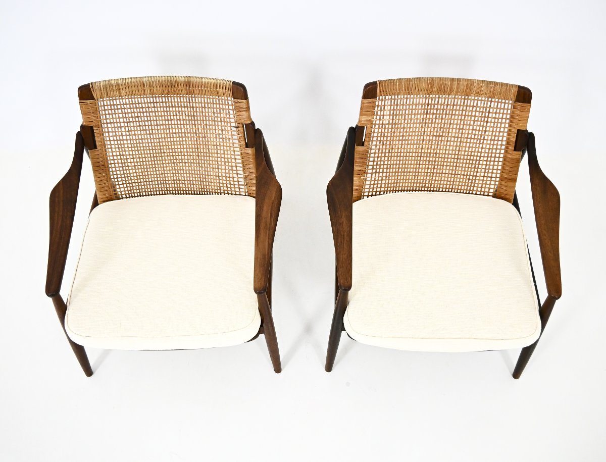Paire de Fauteuils « Modèle 400 » de Hartmut Lohmeyer pour Wilkhahn, années 1950-photo-3
