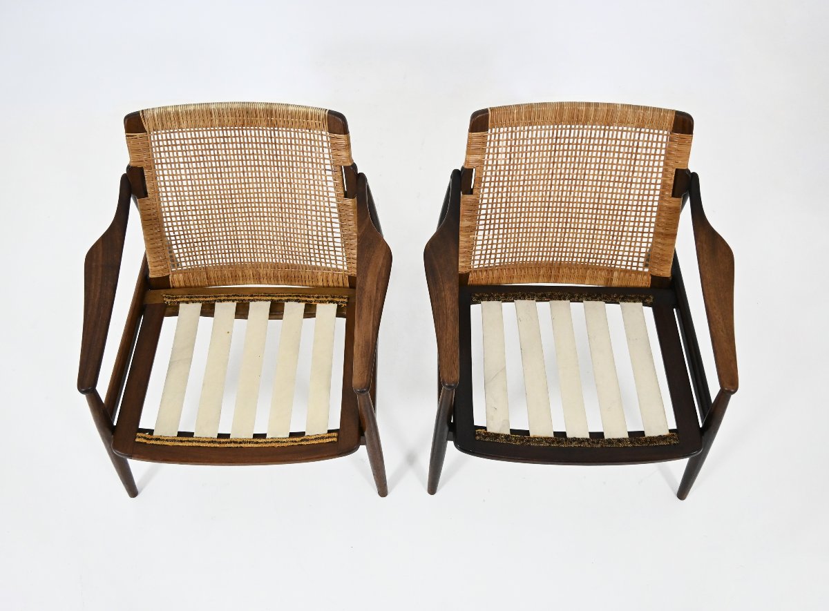 Paire de Fauteuils « Modèle 400 » de Hartmut Lohmeyer pour Wilkhahn, années 1950-photo-4