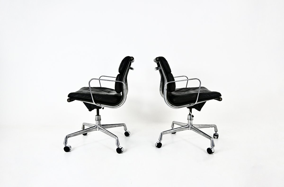 Pair Of Office Chairs By Charles And Ray Eames For Ring Mobelfabrikk Norway, 1970s-photo-4