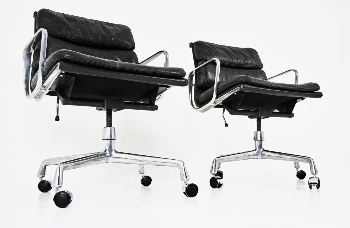 Pair Of Office Chairs By Charles And Ray Eames For Ring Mobelfabrikk Norway, 1970s-photo-6