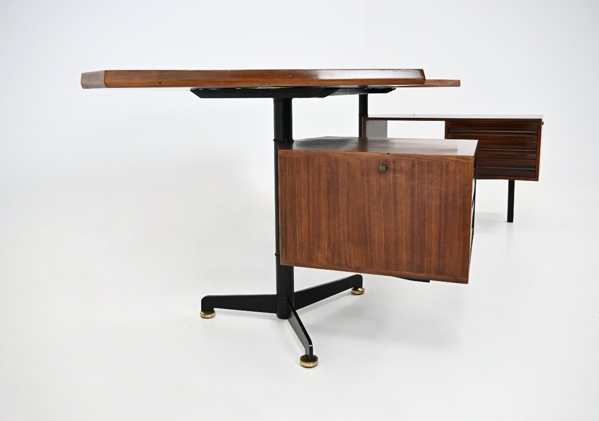 Bureau « Boomerang » d'Osvaldo Borsani pour Tecno, années 1950-photo-2