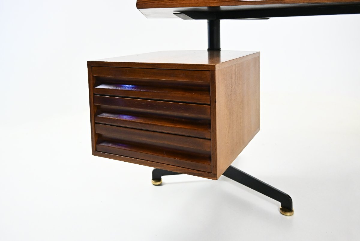 Bureau « Boomerang » d'Osvaldo Borsani pour Tecno, années 1950-photo-6