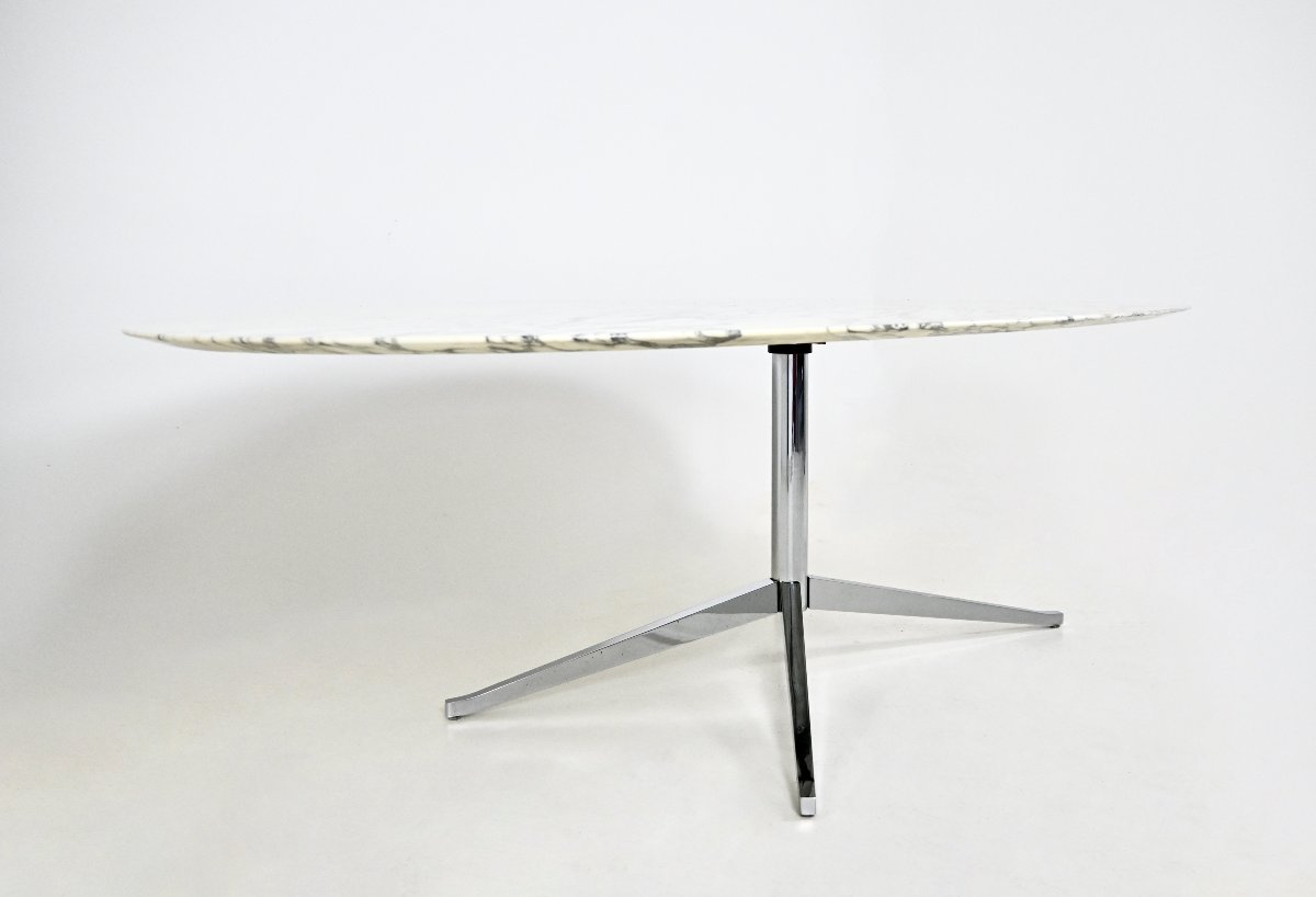 Table à manger ovale de Florence Knoll pour Knoll, années 1960-photo-2