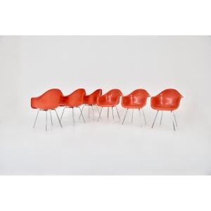 Armchair By Charles & Ray Eames For Herman Miller, 1970 Set Of 6