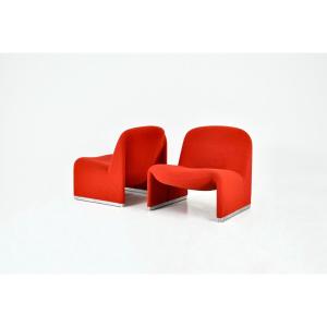 Set Of 2 Alky Armchairs By Giancarlo Piretti For Anonima Castelli, 1970s