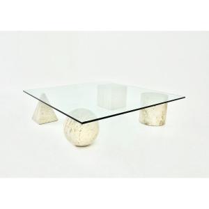 Table Basse Style 'methaphora' Par Massimo & Lella Vignelli Pour Casigliani, 1970s