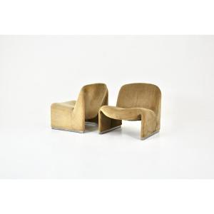 Set Of 2 Alky Armchairs By Giancarlo Piretti For Anonima Castelli, 1970s
