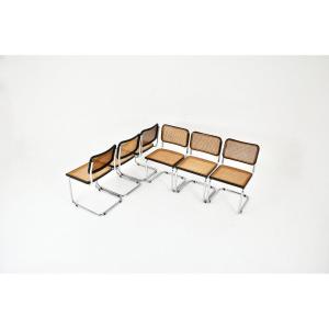 Set Of 6 Style B32 Dining Room Chairs By Marcel Breuer