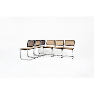 Set de 6 Chaises de salle à manger Style B32 par Marcel Breuer, 