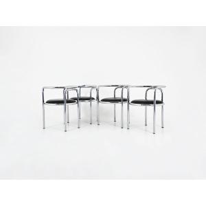 Set Of 4 “locus Solus” Chairs By Gae Aulenti For Poltronova, 1960s