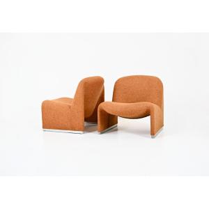 Pair Of Alky Armchairs By Giancarlo Piretti For Anonima Castelli, 1970s