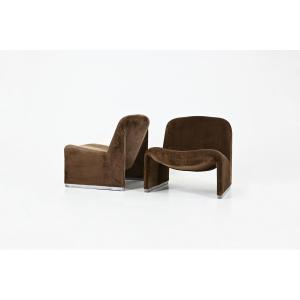 Pair Of Alky Armchairs By Giancarlo Piretti For Anonima Castelli, 1970s