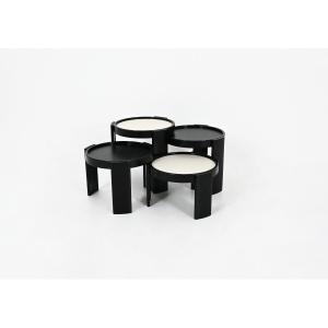 Tables gigognes modèle 780 par Gianfranco Frattini pour Cassina, années 1960, lot de 4