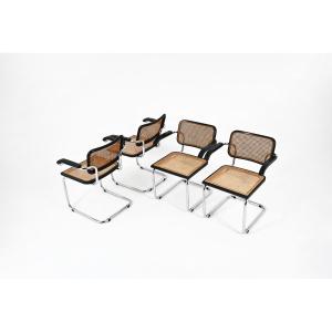 Set Of 4 Style B32 Dining Chairs By Marcel Breuer
