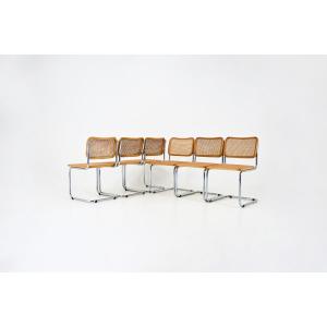 Set Of 6 Style B32 Dining Chairs By Marcel Breuer