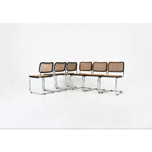Set Of 6 Style B32 Dining Chairs By Marcel Breuer