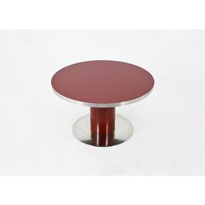 Table à manger de Willy Rizzo pour Mario Sabot, années 1970