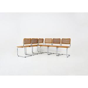 Set Of 6 Marcel Breuer B32 Dining Chairs