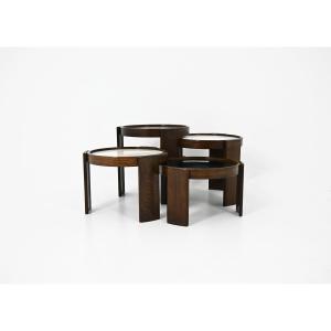 Tables gigognes modèle 780 de Gianfranco Frattini pour Cassina, années 1960