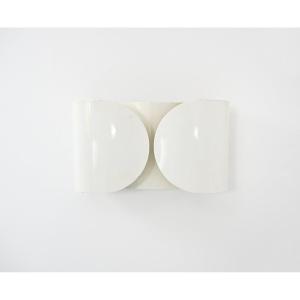 Applique « Foglio » blanche de Tobia & Afra Scarpa pour Flos, années 1960