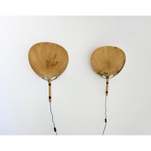 Paire d'appliques murales « Uchiwa » d'Ingo Maurer pour M Design, années 1970
