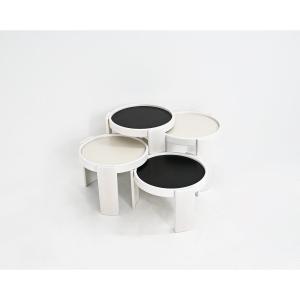 Model 780 Nesting Tables By Gianfranco Frattini For Cassina, 1960s, Set Of 4