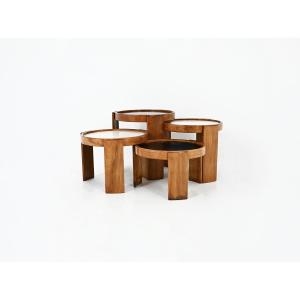 Model 780 Nesting Tables By Gianfranco Frattini For Cassina, 1960s