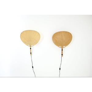 Paire d’appliques murales « Uchiwa » d’Ingo Maurer pour M Design, années 1970