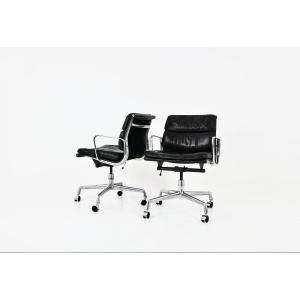 Paire de Fauteuils de bureau de Charles et Ray Eames pour Ring Mobelfabrikk Norway, années 1970