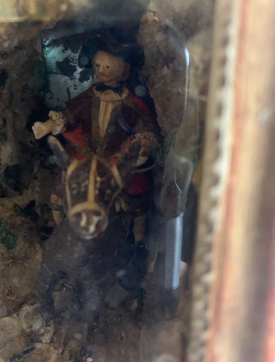 Nevers 18th Cty, Small Rural Scene Diorama With Spun/blown Glass Characters & Animals-photo-6