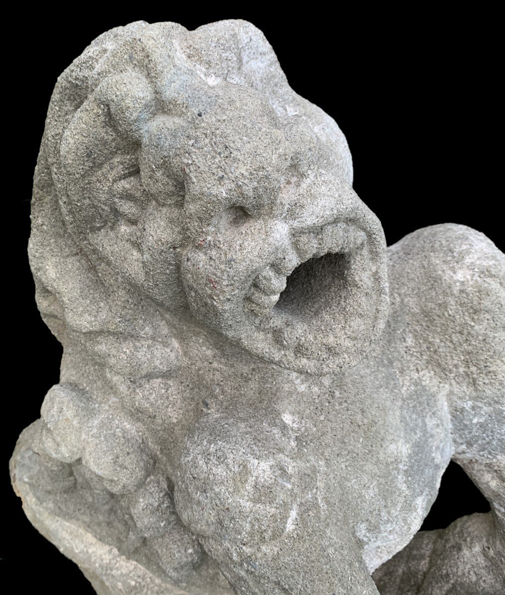 12th / 13th Cty, Giant Stone Carved Gargoyle, Roman Period-photo-3