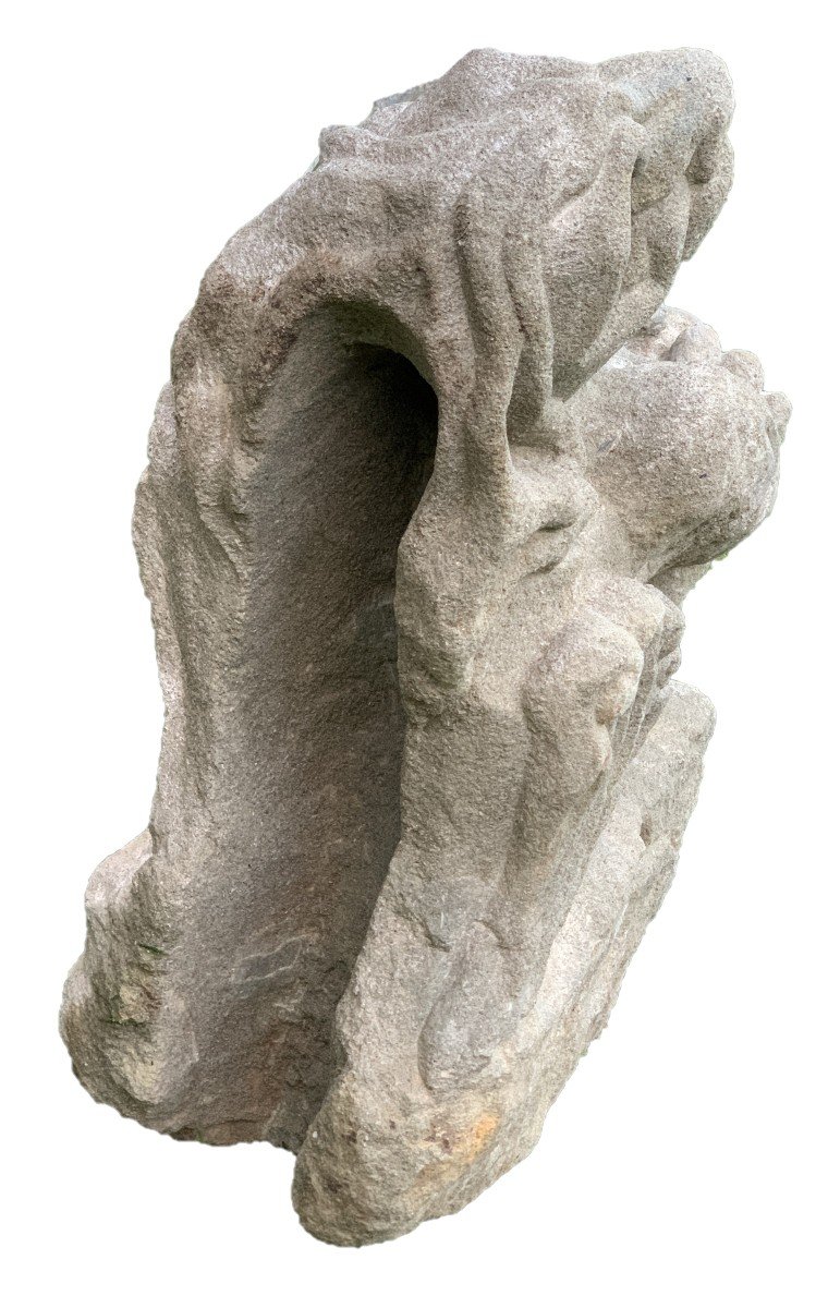 12th / 13th Cty, Giant Stone Carved Gargoyle, Roman Period-photo-4