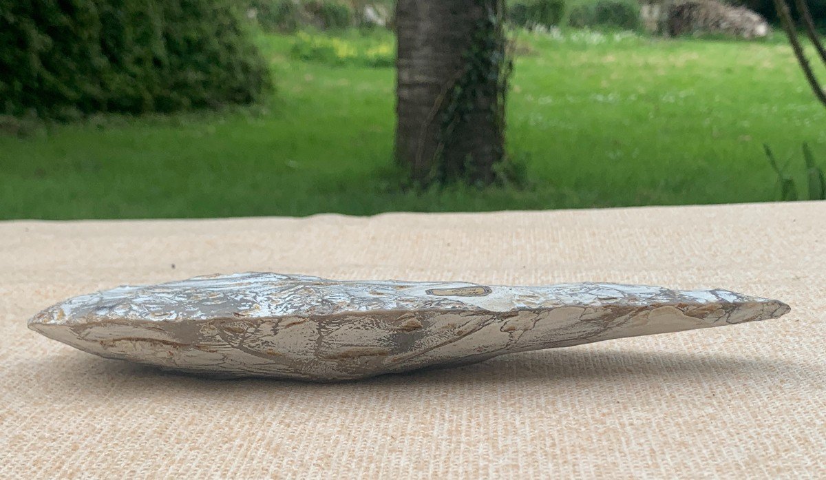 Préhistoire, Superbe hache silex taillé ép néolithique, trouvée en 1979 à Boury (Oise)-photo-7
