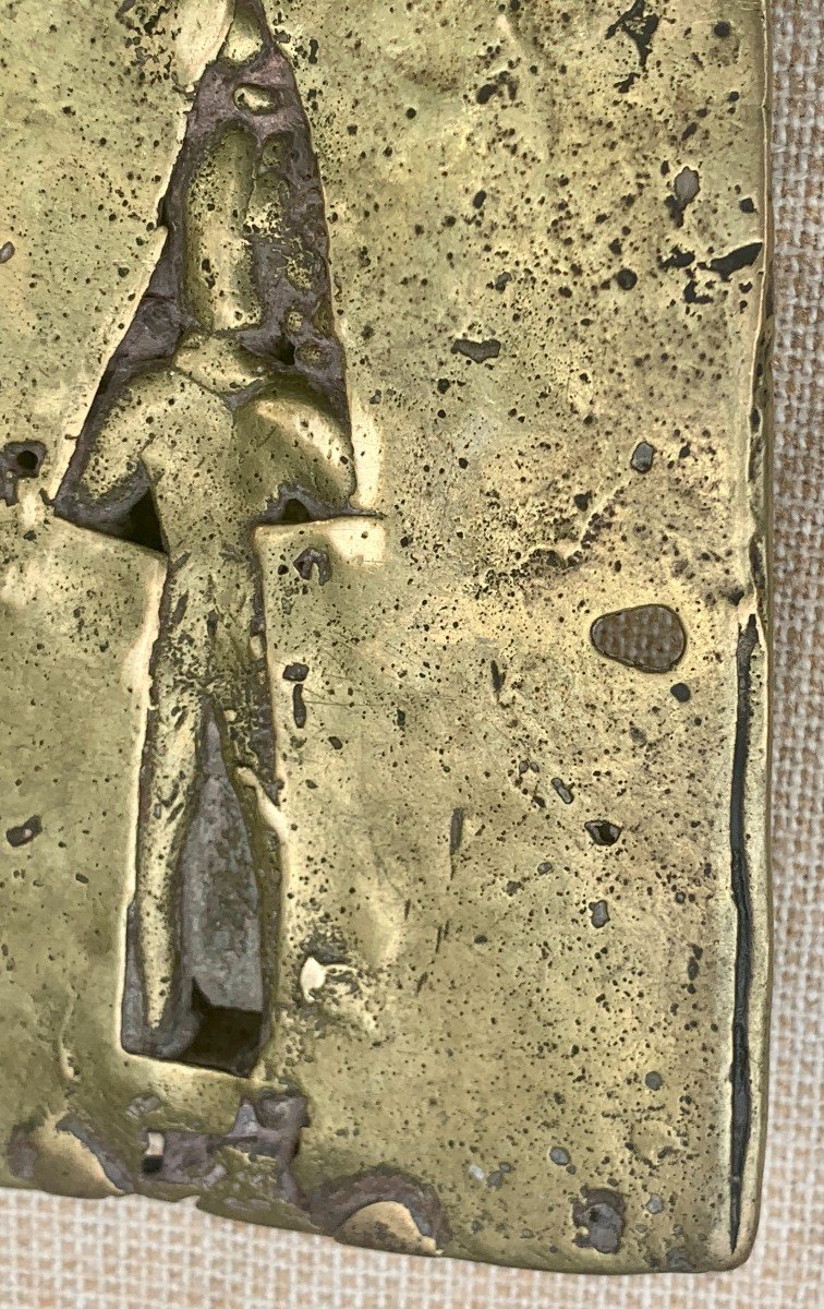 Plaque bronze SHIVA NEWAR Népal ou Inde, fin XVIIe ou déb XVIIIe s -photo-7